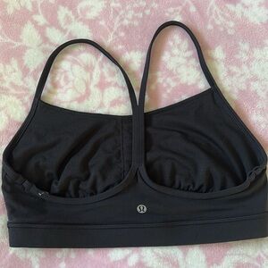 lululemon athletica Black Strappy Sports Bra with Minimal Logo